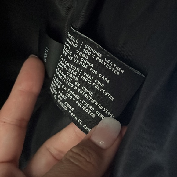 Bike sexy 100% genuine leather jacket by Michael Kors - Picture 11 of 15